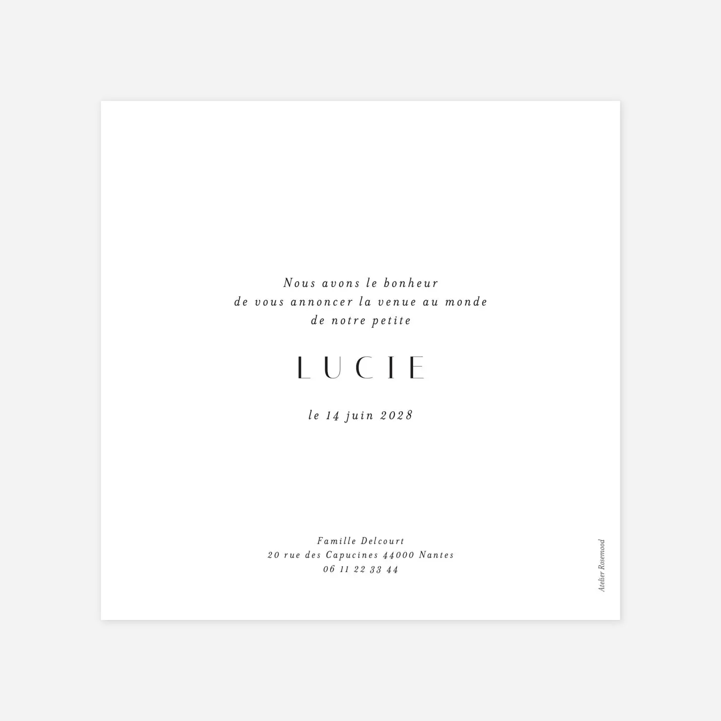 Faire-part naissance Barbe à papa