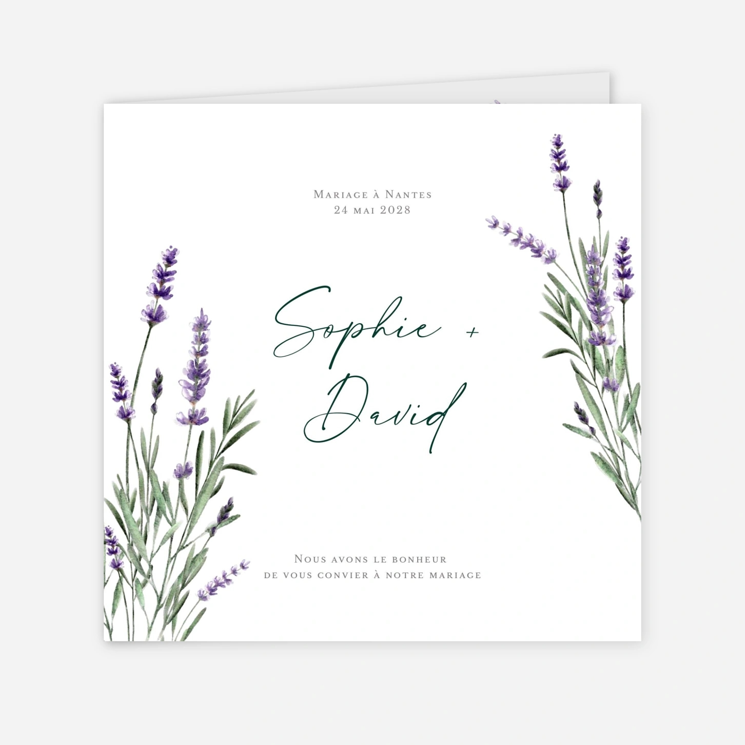 Faire-part mariage Tendre Provence