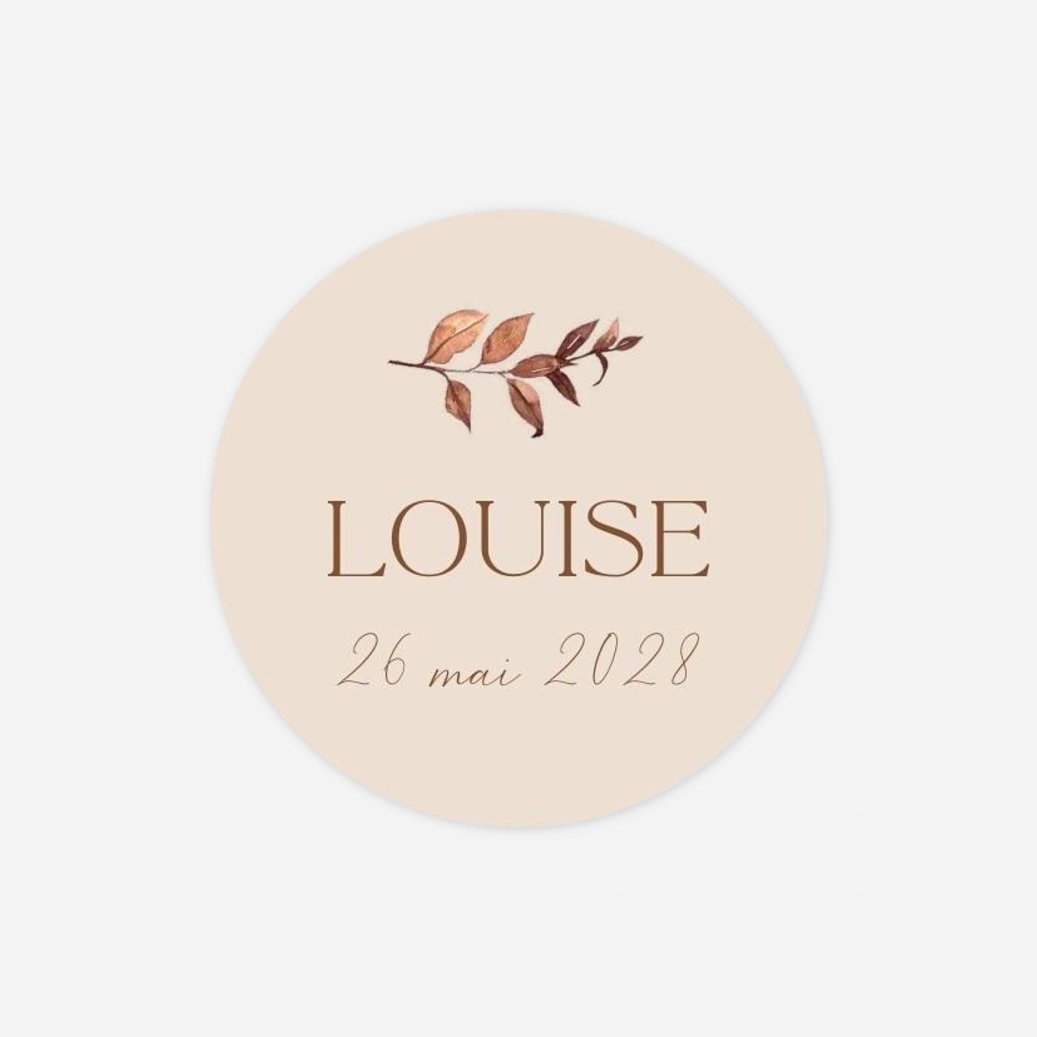 Stickers naissance Bouton de Rose