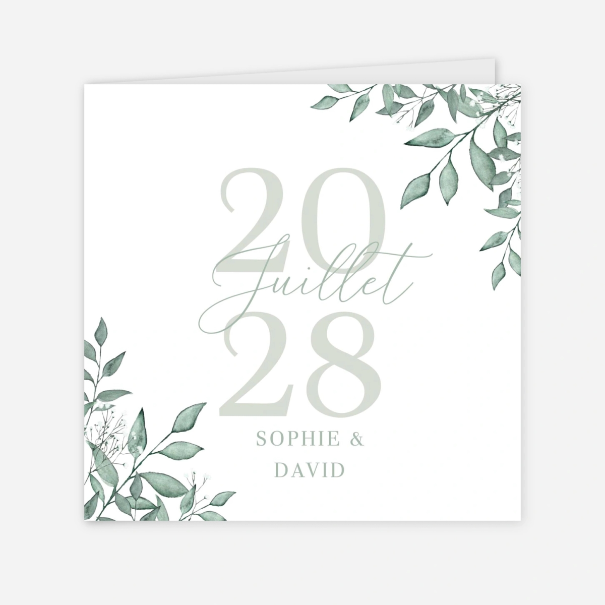 Faire-part mariage Brins de sauge