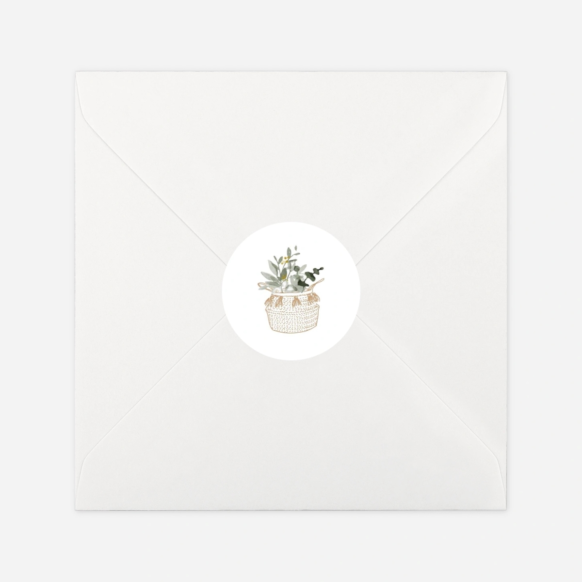 Stickers naissance Berceau fleuri