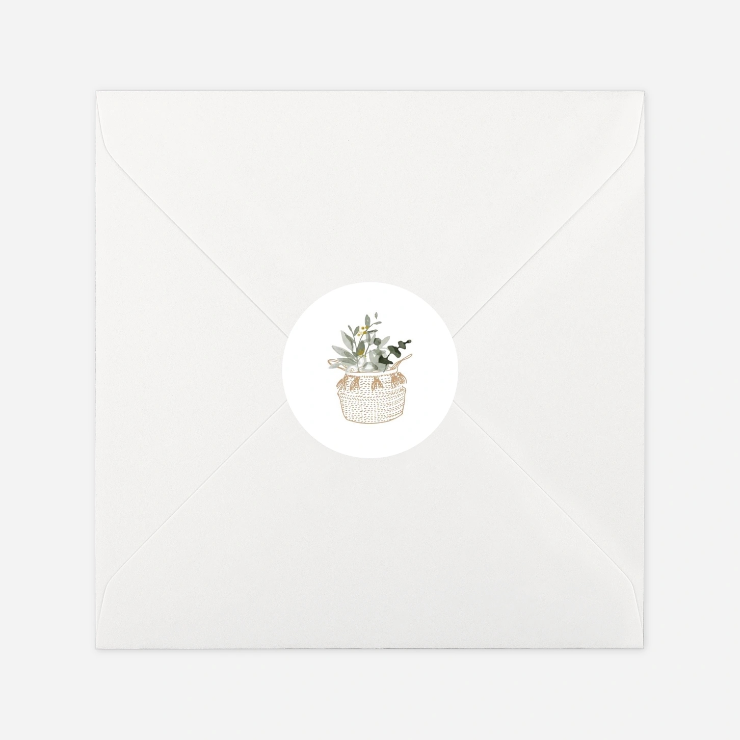 Stickers naissance Berceau fleuri