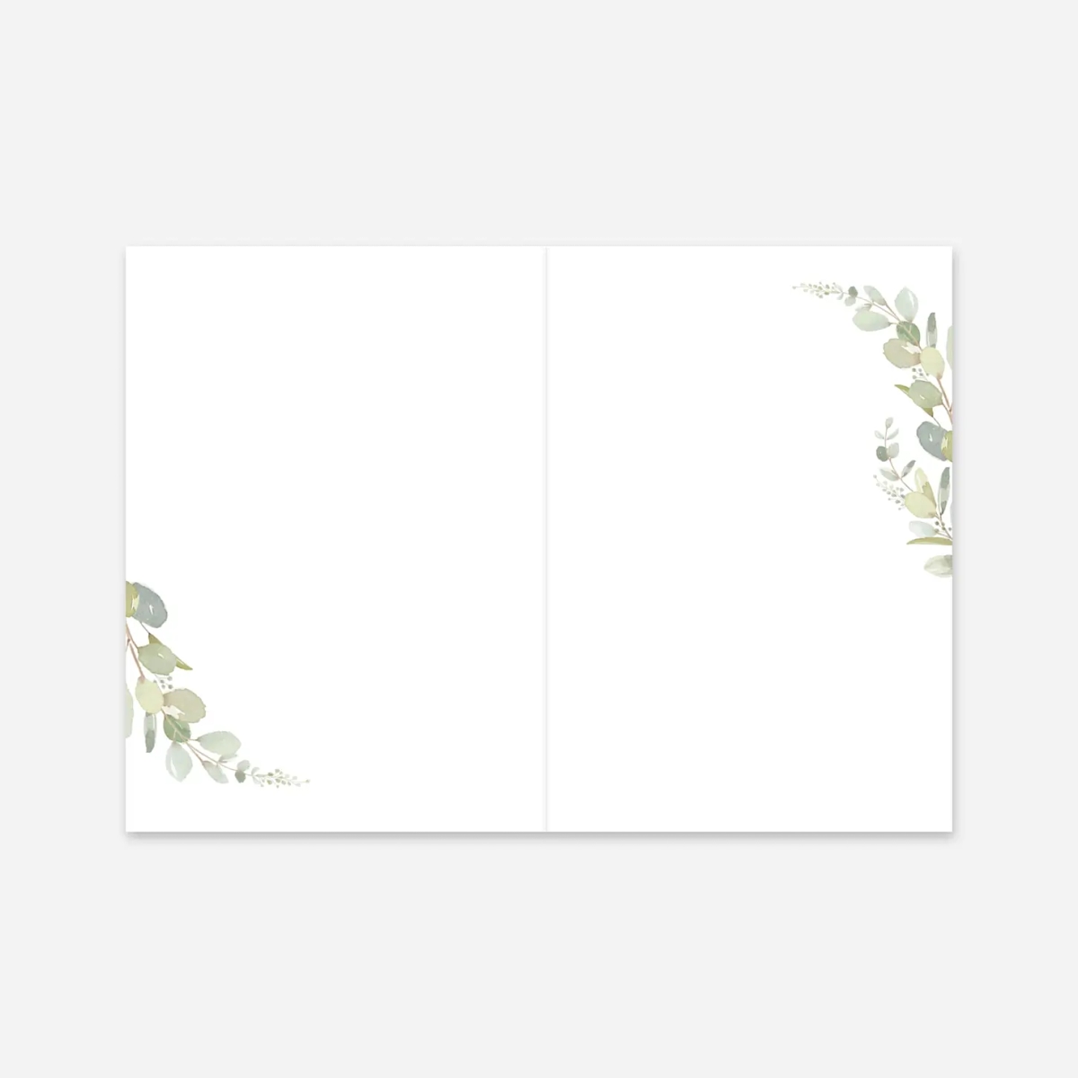 Livret de messe mariage Brins d'eucalyptus