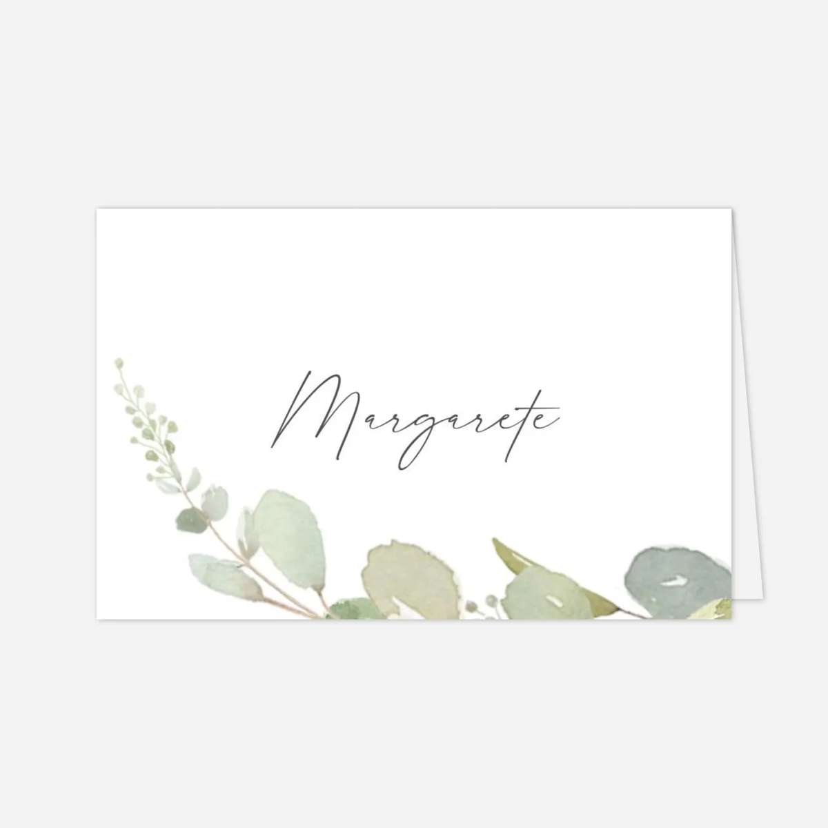 Marque-place mariage Brins d'eucalyptus