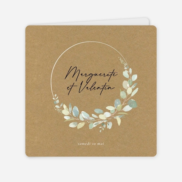 Brins d'eucalyptus en couronne