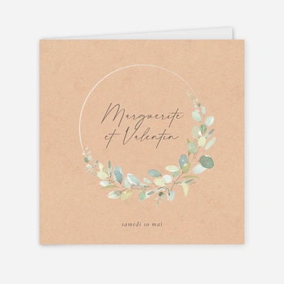 Brins d'eucalyptus en couronne