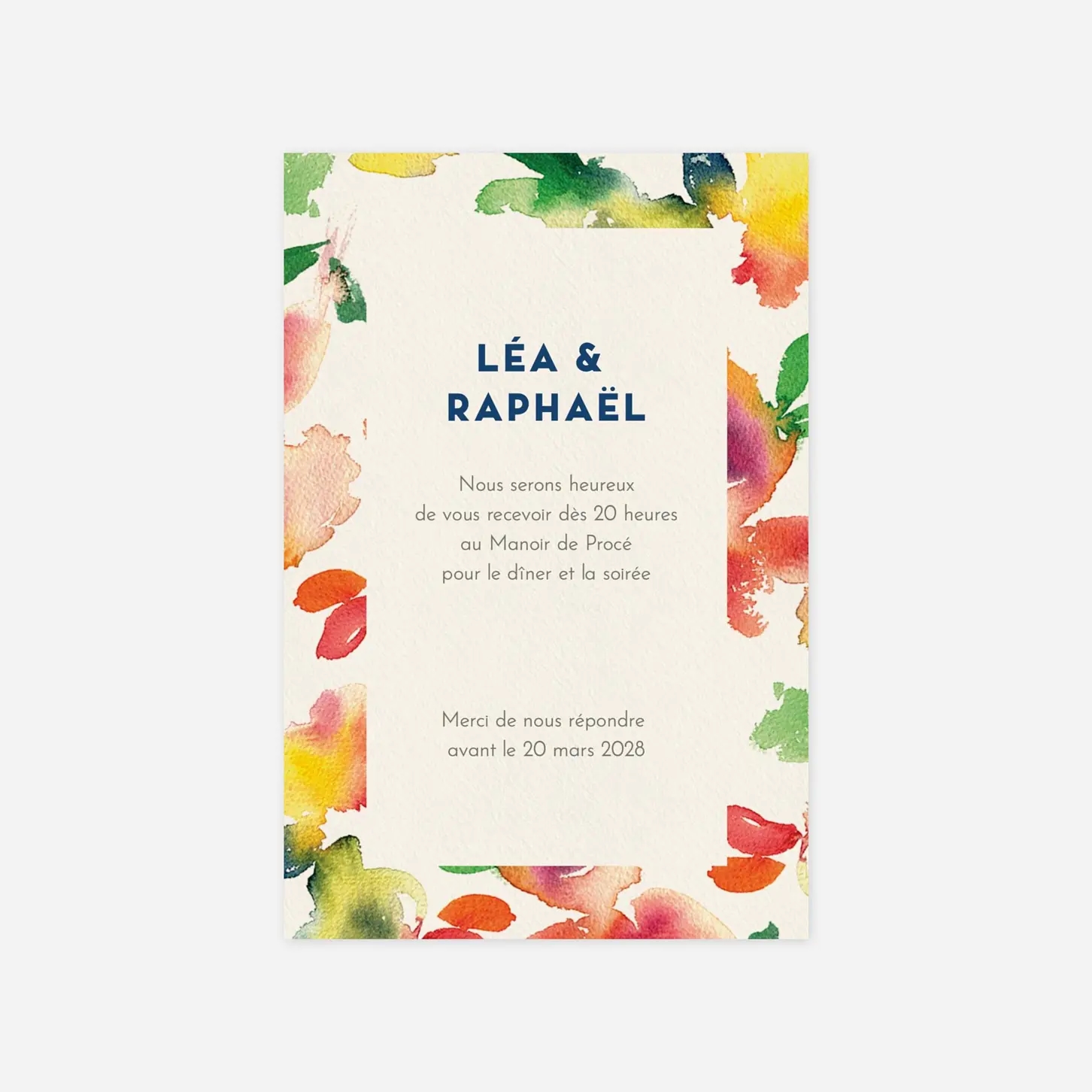 Carton d'invitation Bloom