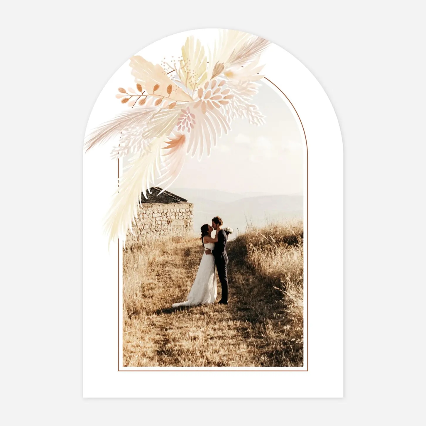 Carte de remerciements Bouquet bohème