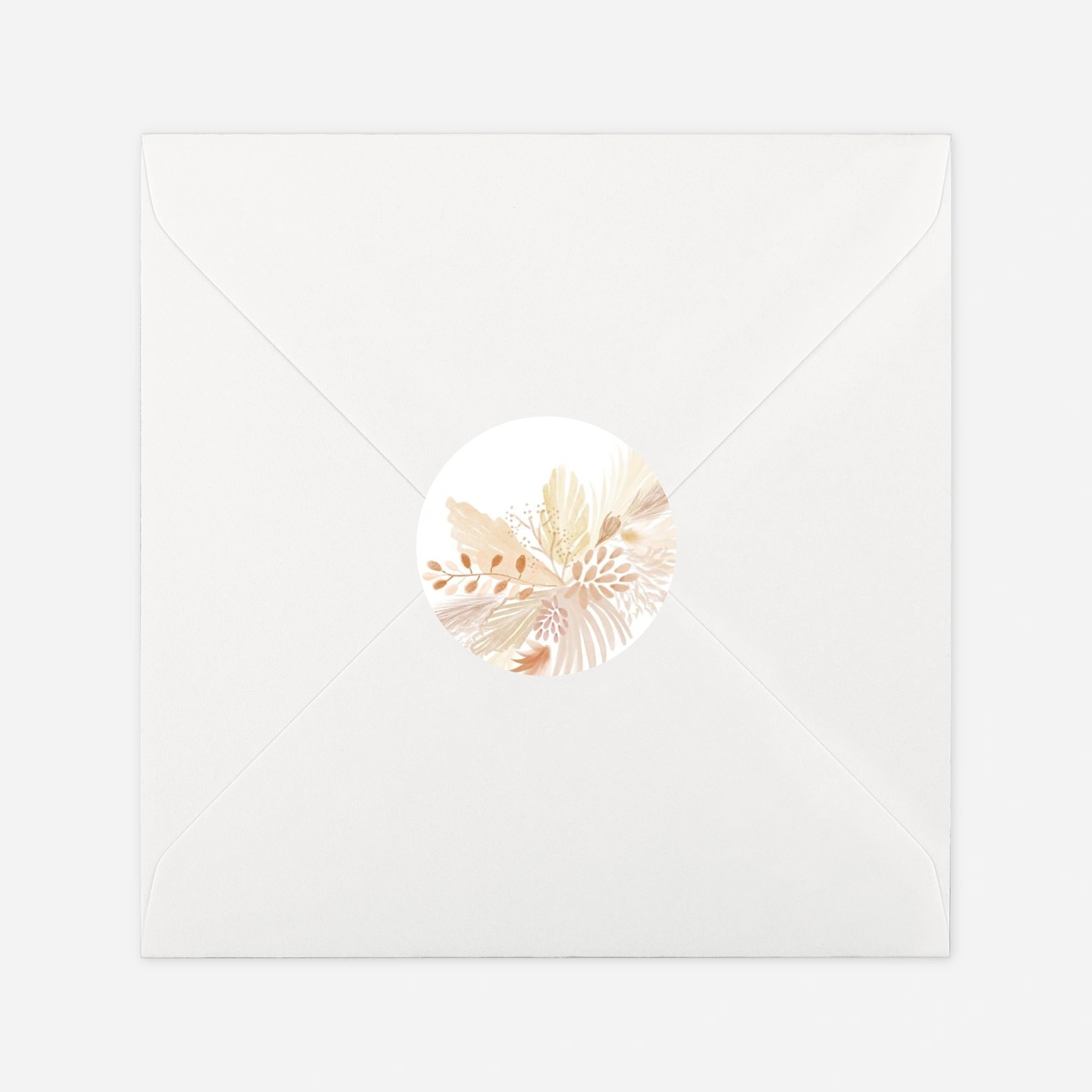 Étiquette cadeau mariage Bouquet bohéme