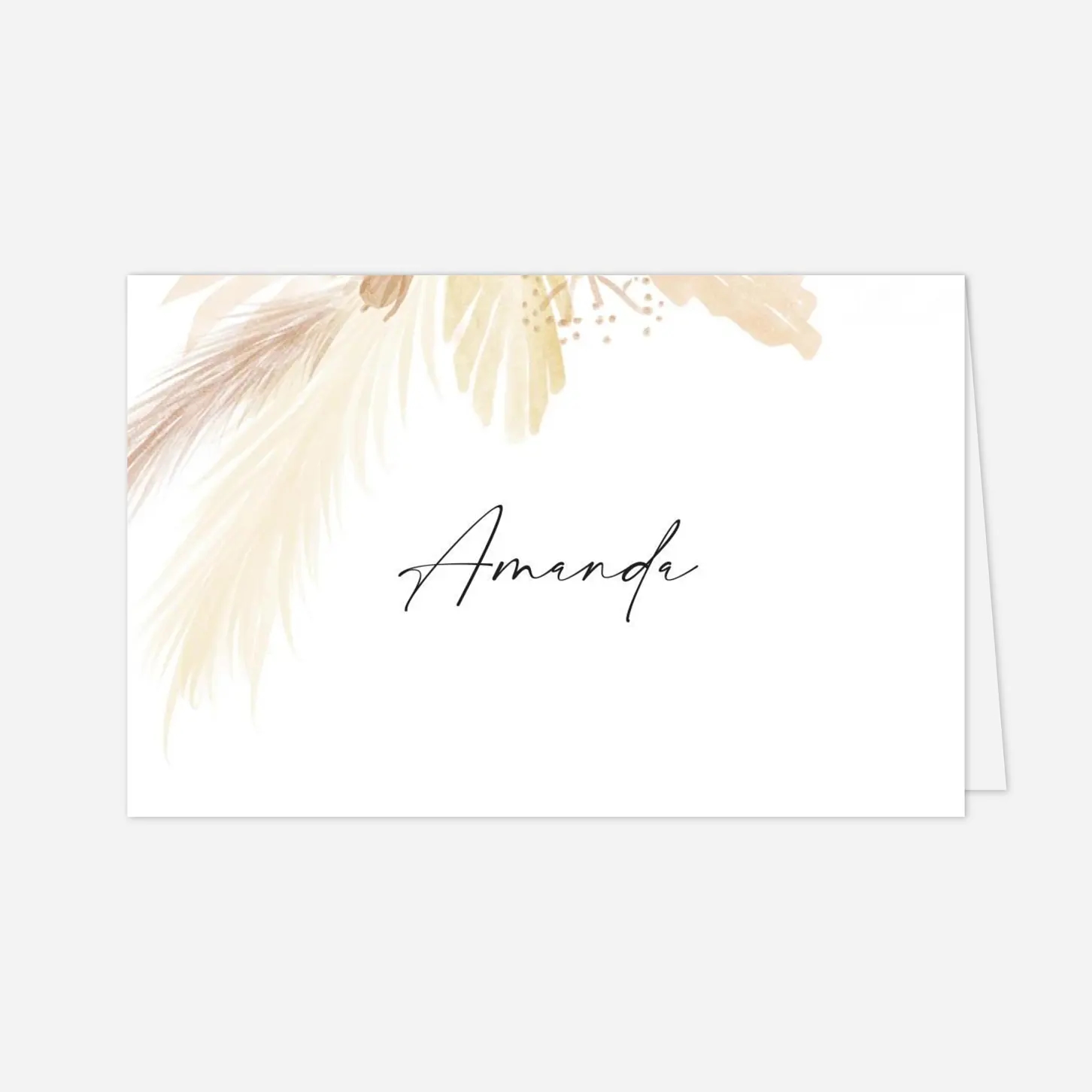 Marque-place mariage Bouquet bohéme