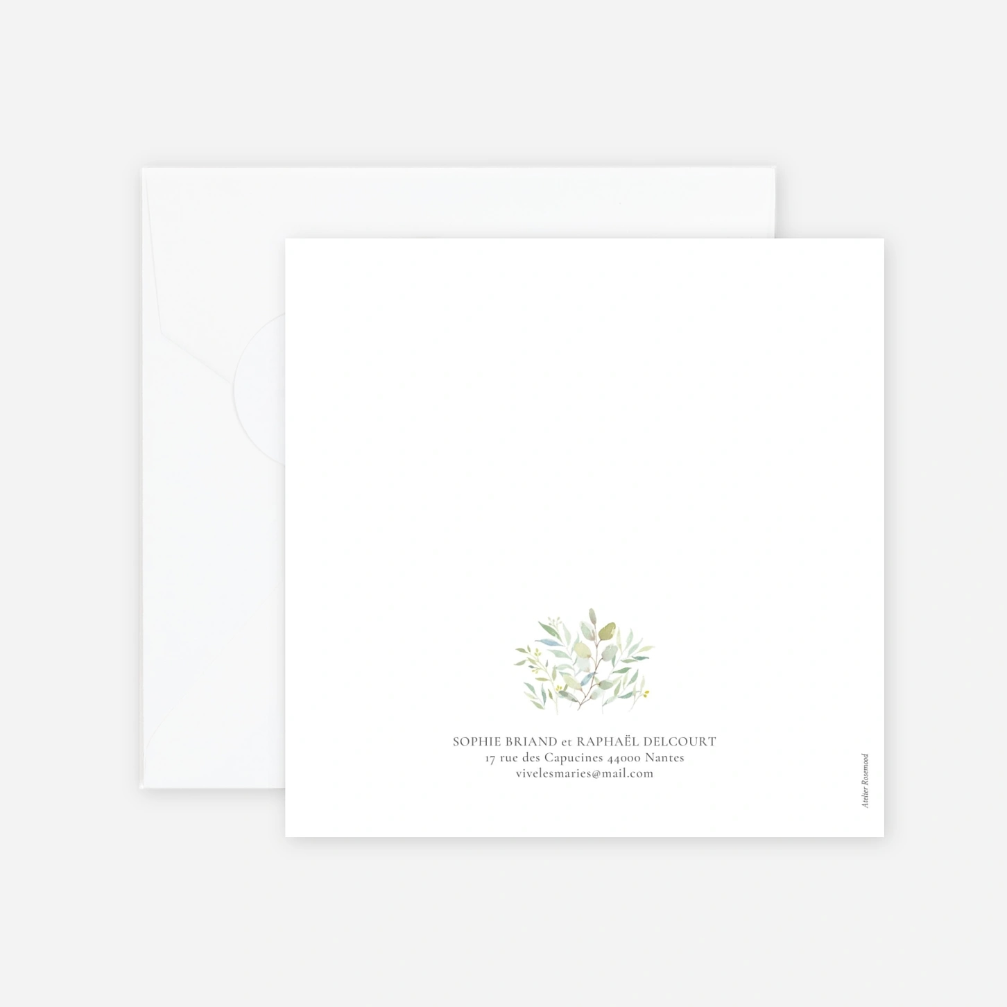 Faire-part mariage Bouquet champêtre