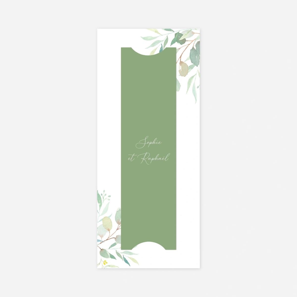 Save the date Bouquet champêtre