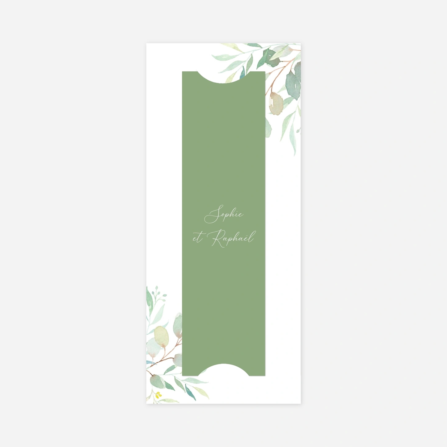 Save the date Bouquet champêtre