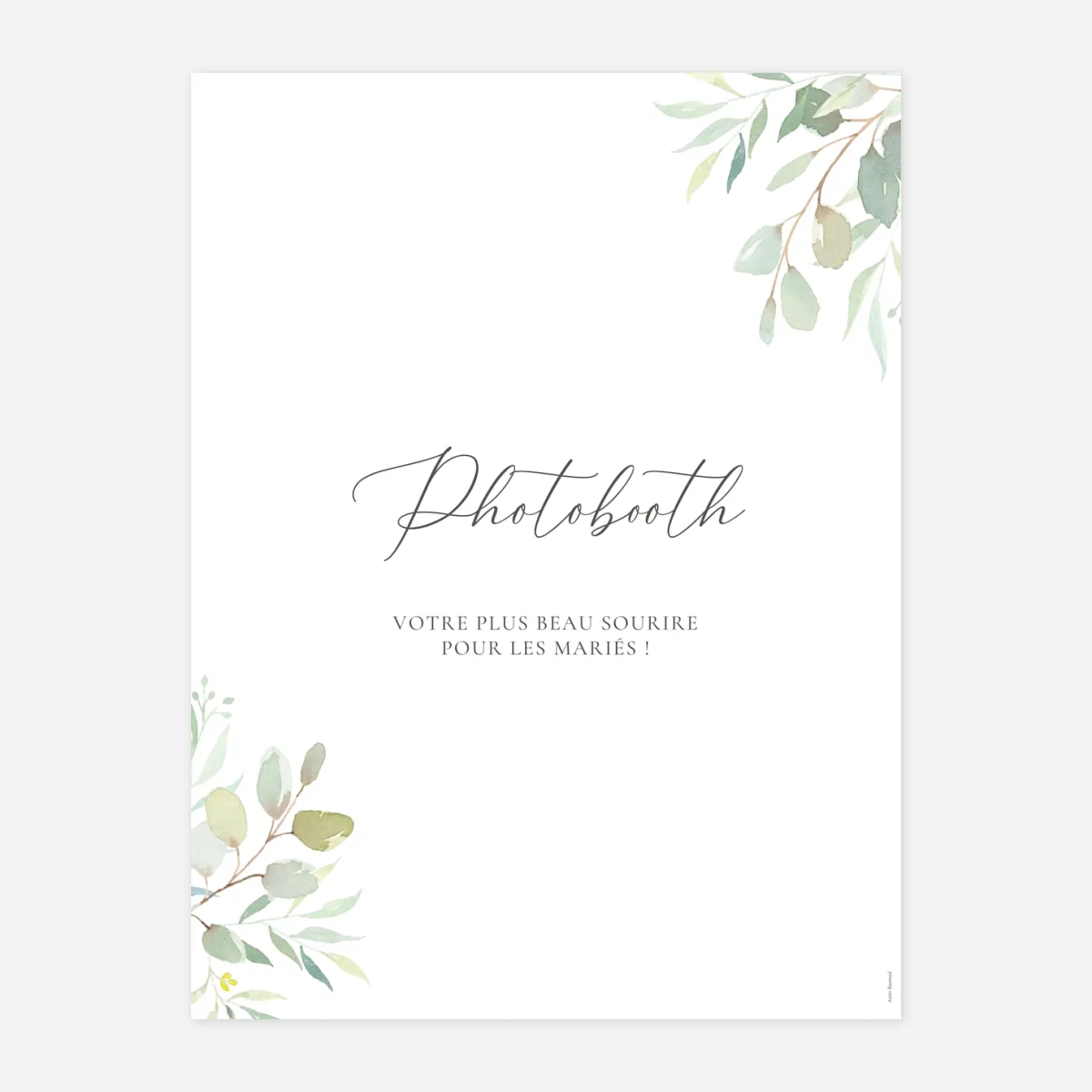 Panneau mariage Bouquet champêtre