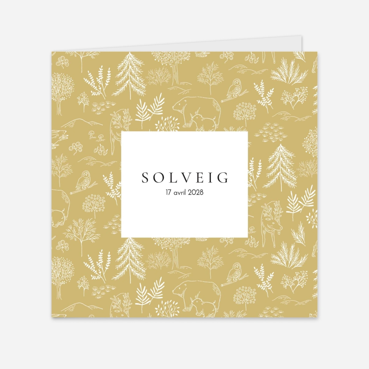 Faire-part naissance Boréal