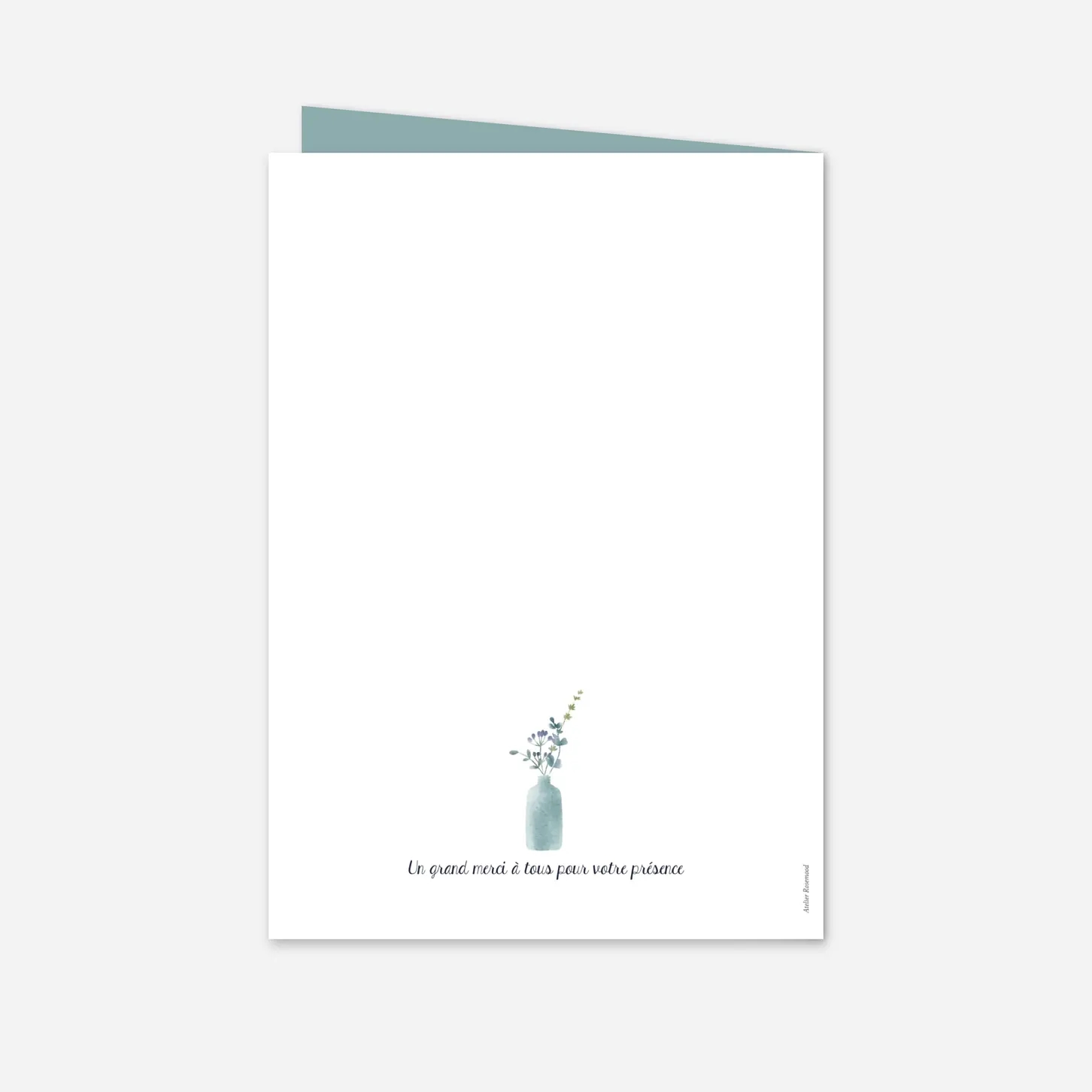 Livret de messe baptême Bouquet sauvage