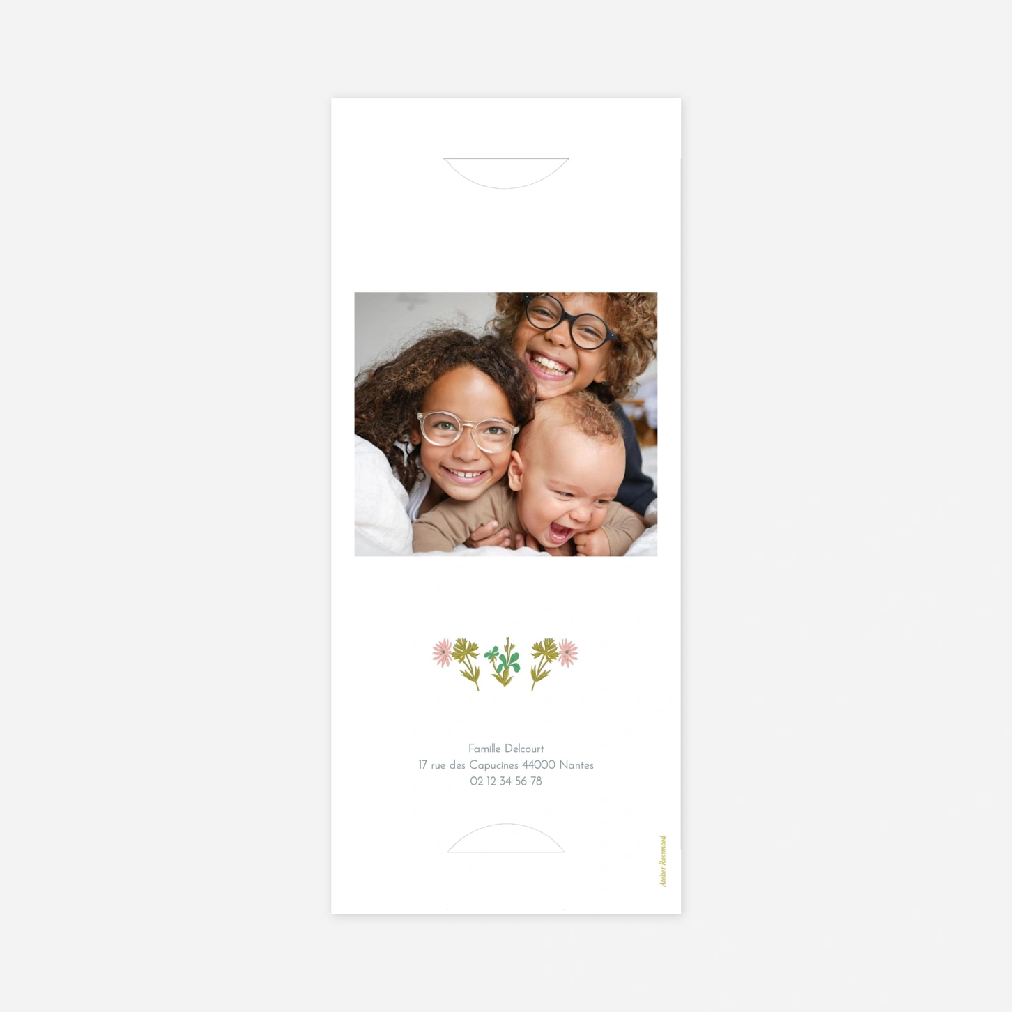 Faire-part naissance Botanique