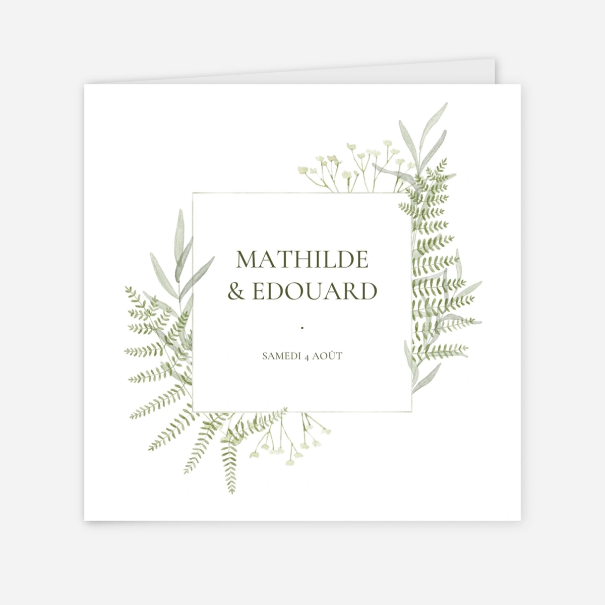 Faire-part mariage Botanique