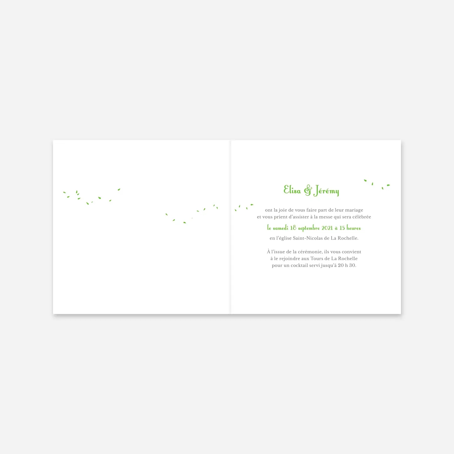 Faire-part mariage Bouquet