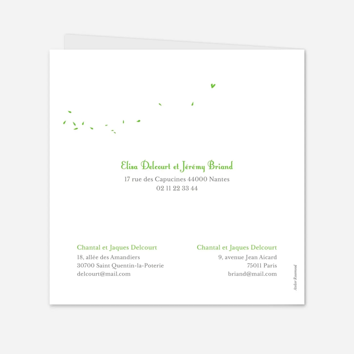 Faire-part mariage Bouquet