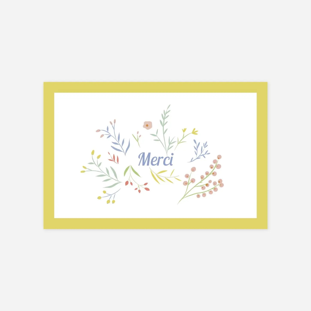 Carte remerciement naissance Brins d'été