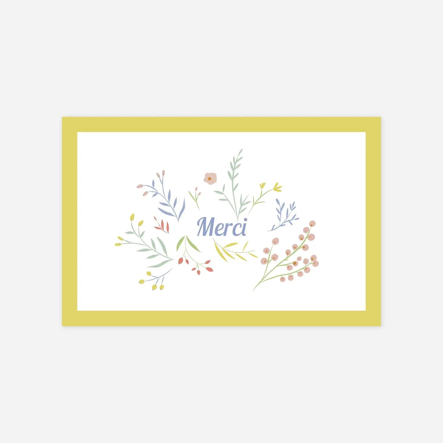 Carte remerciement naissance Brins d'été