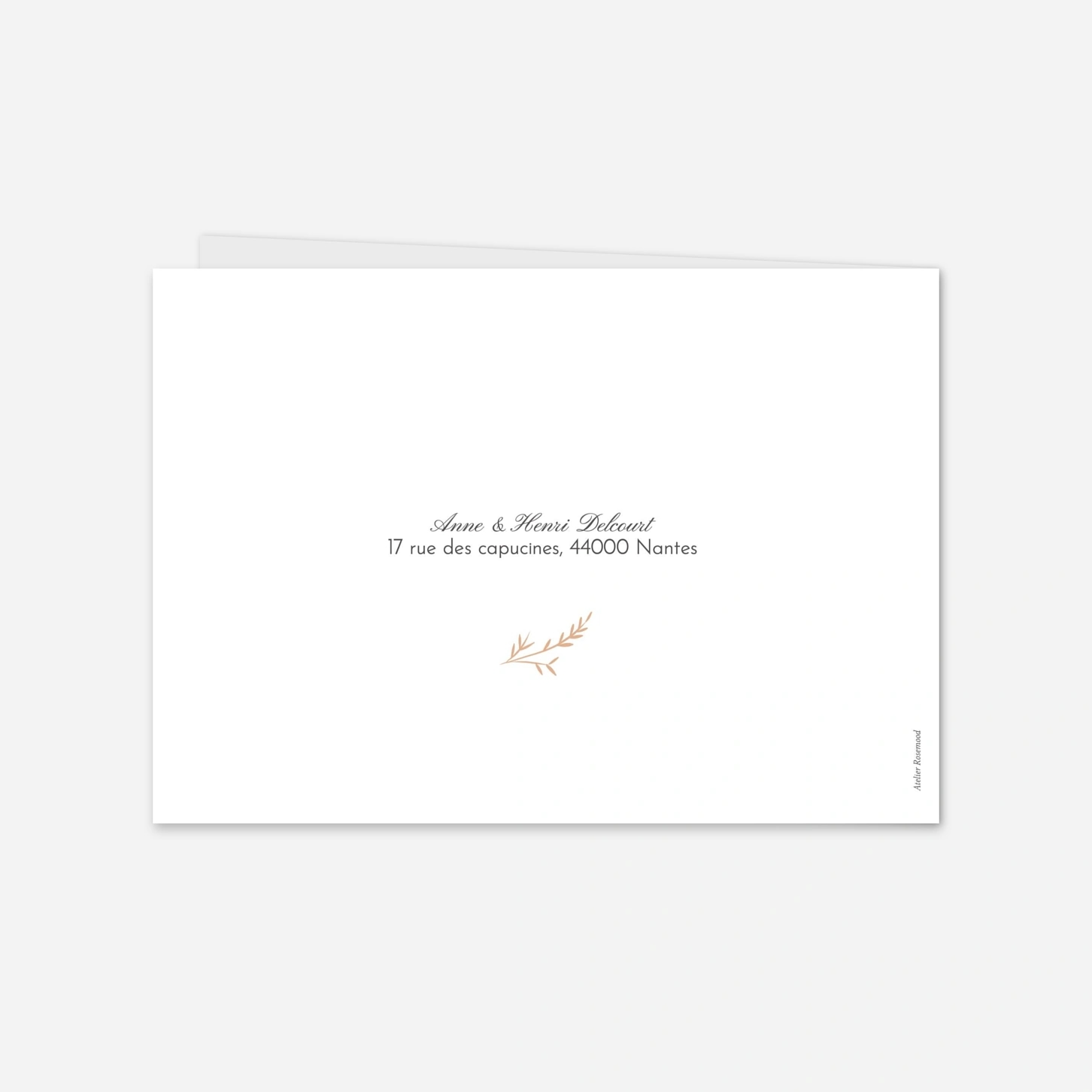 Carte de remerciements Brins d'été