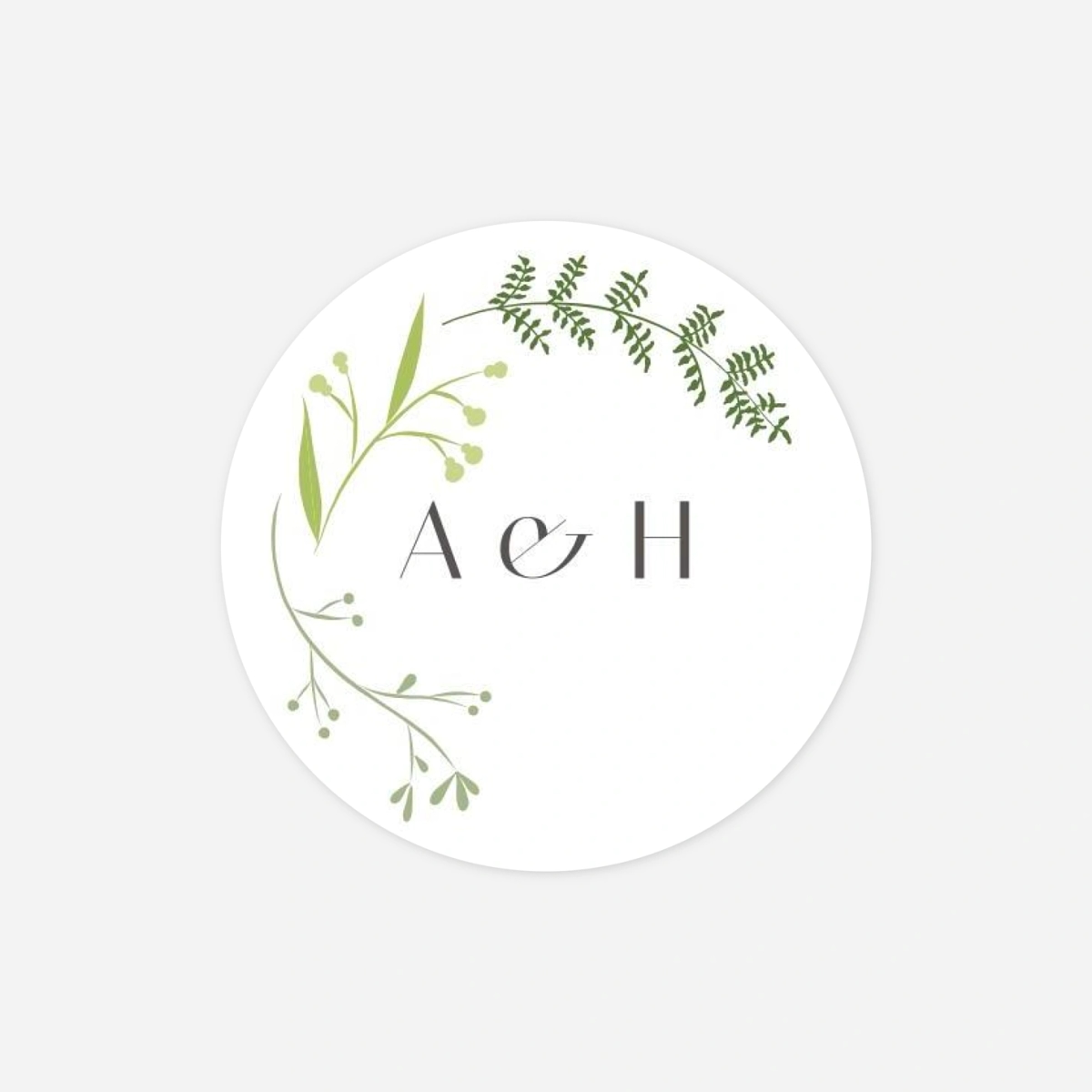 Étiquette cadeau mariage Brins d'été