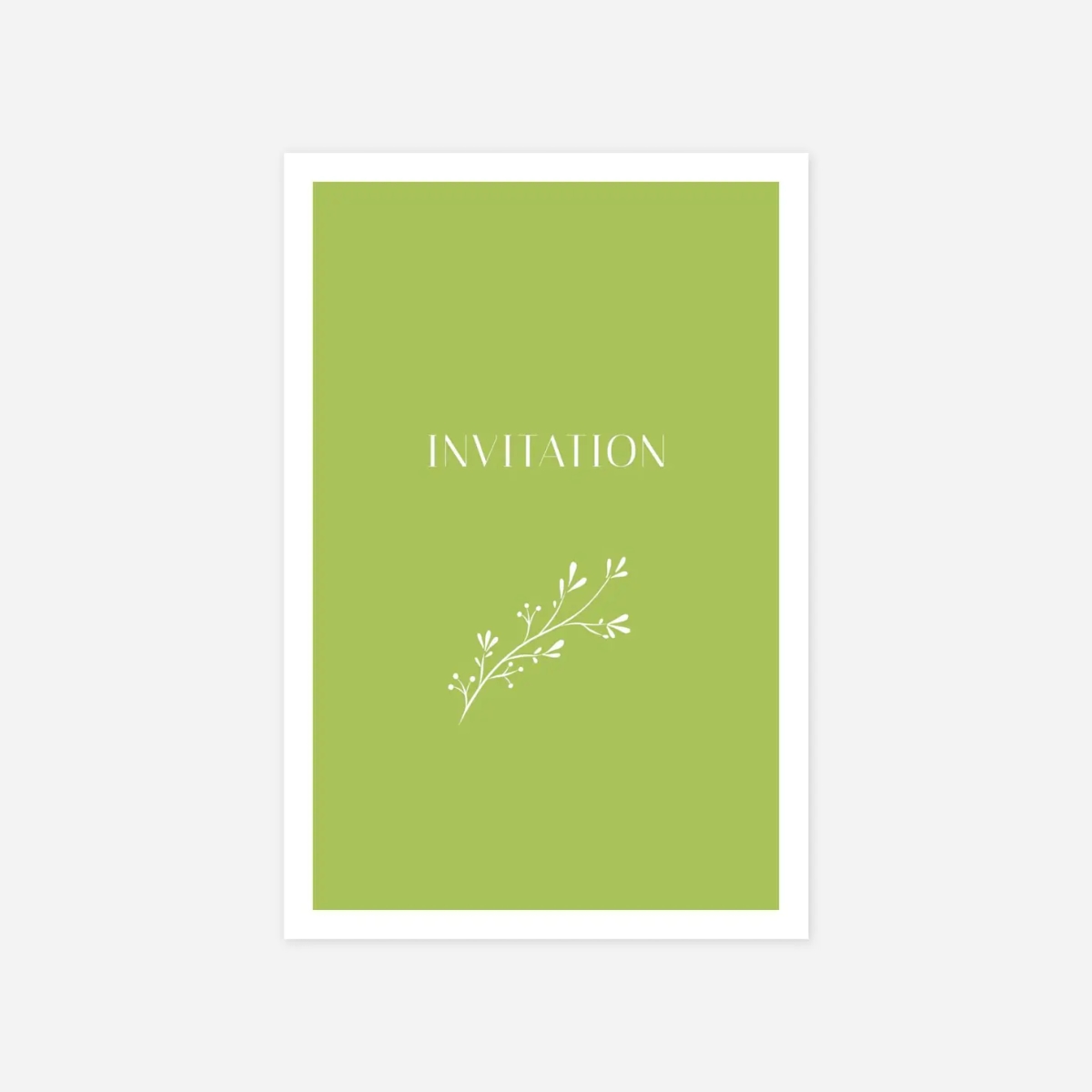 Carton d'invitation Brins d'été