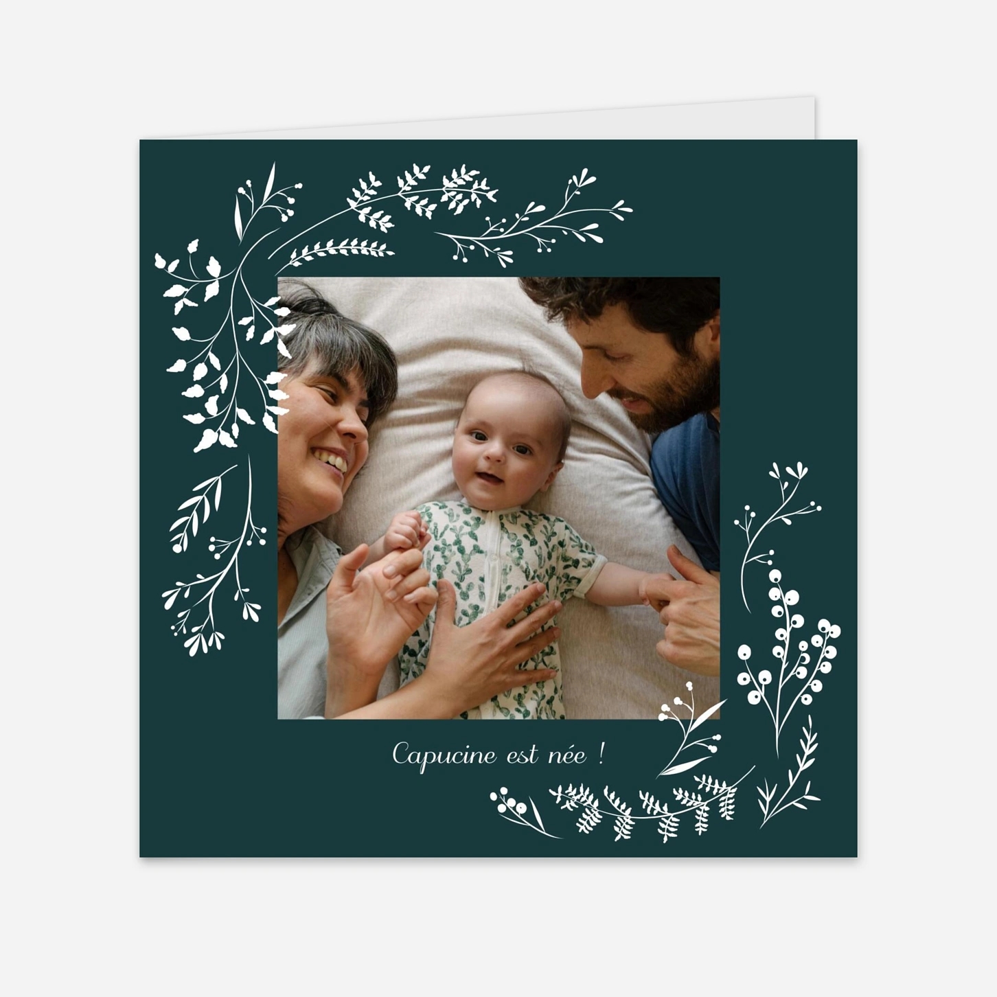 Faire-part naissance Brins d'hiver