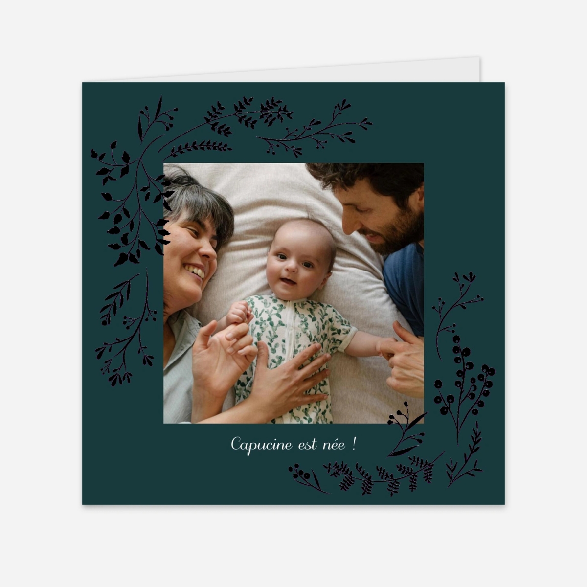 Faire-part naissance Brins d'hiver