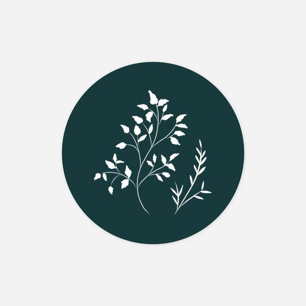 Étiquette cadeau Noël Brins d'hiver