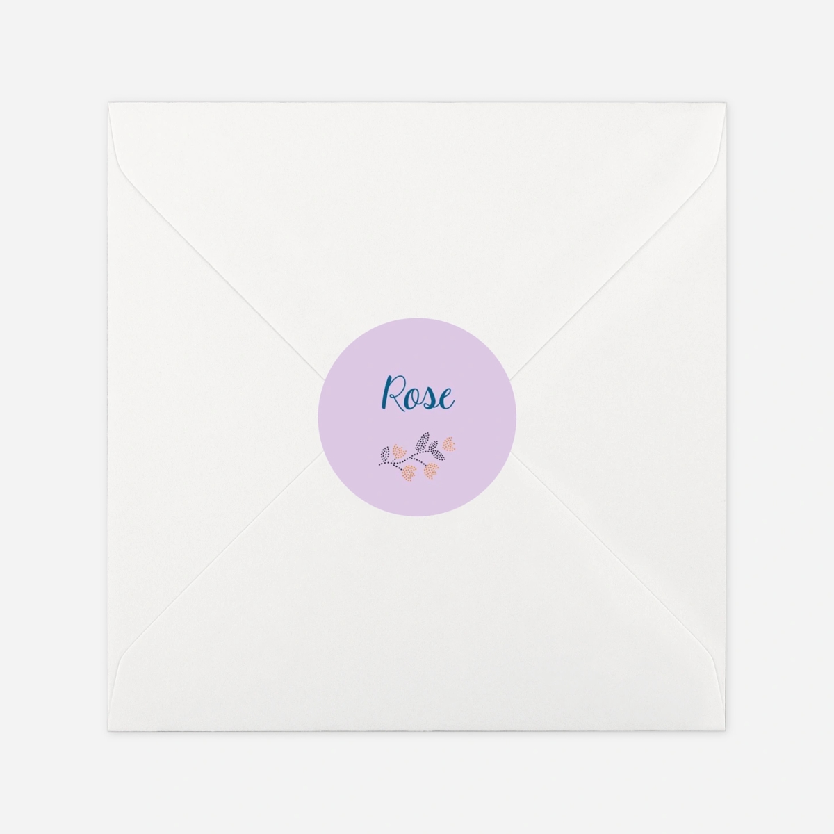 Stickers naissance Broderie florale