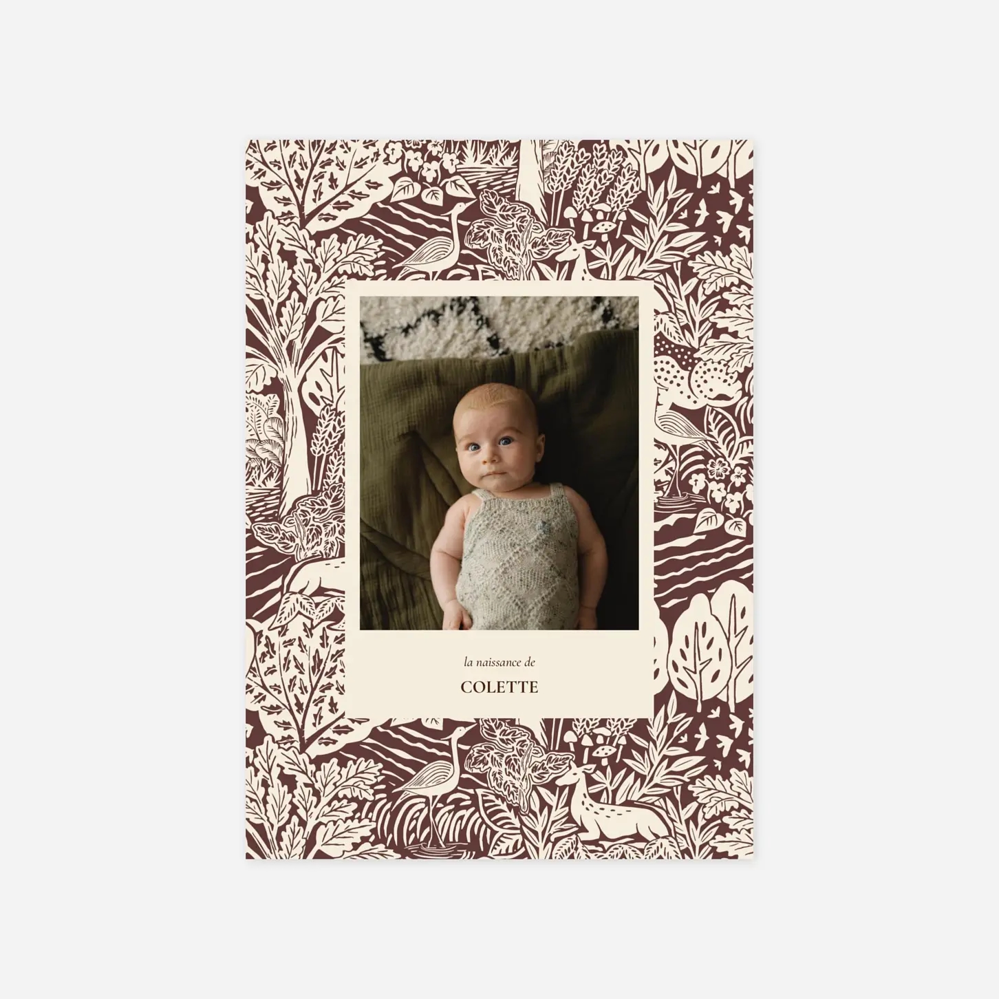 Faire-part naissance Bosquet