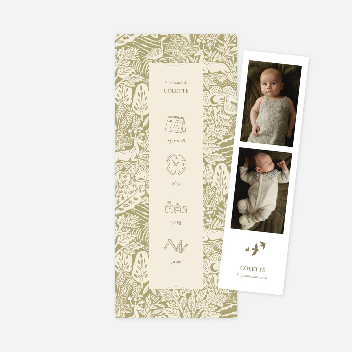 Faire-part naissance Bosquet