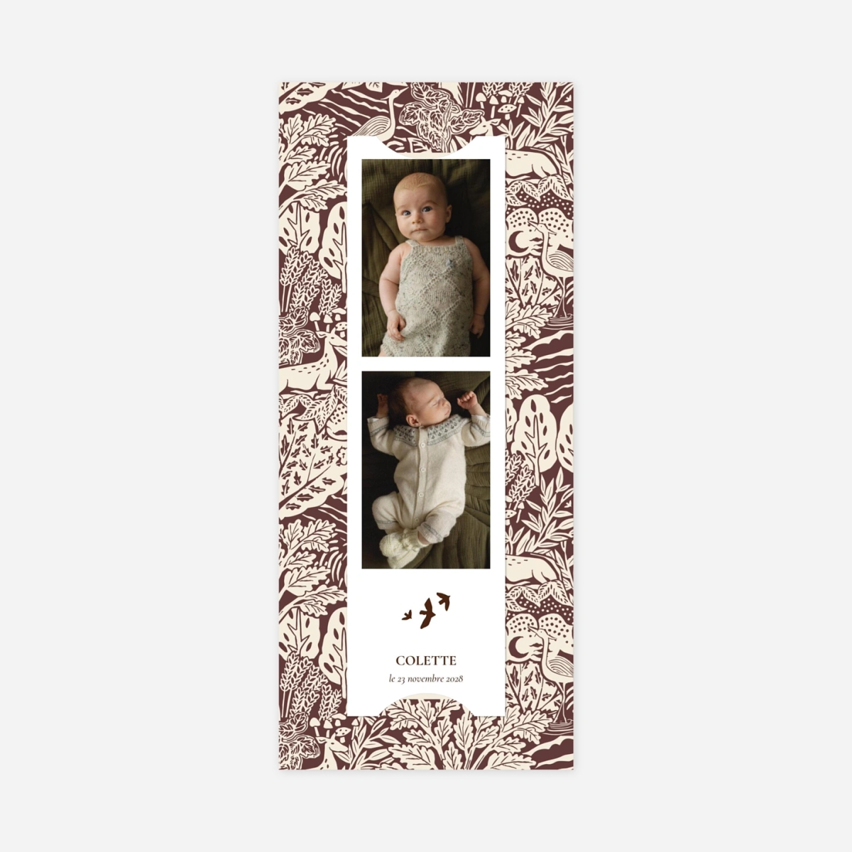 Faire-part naissance Bosquet