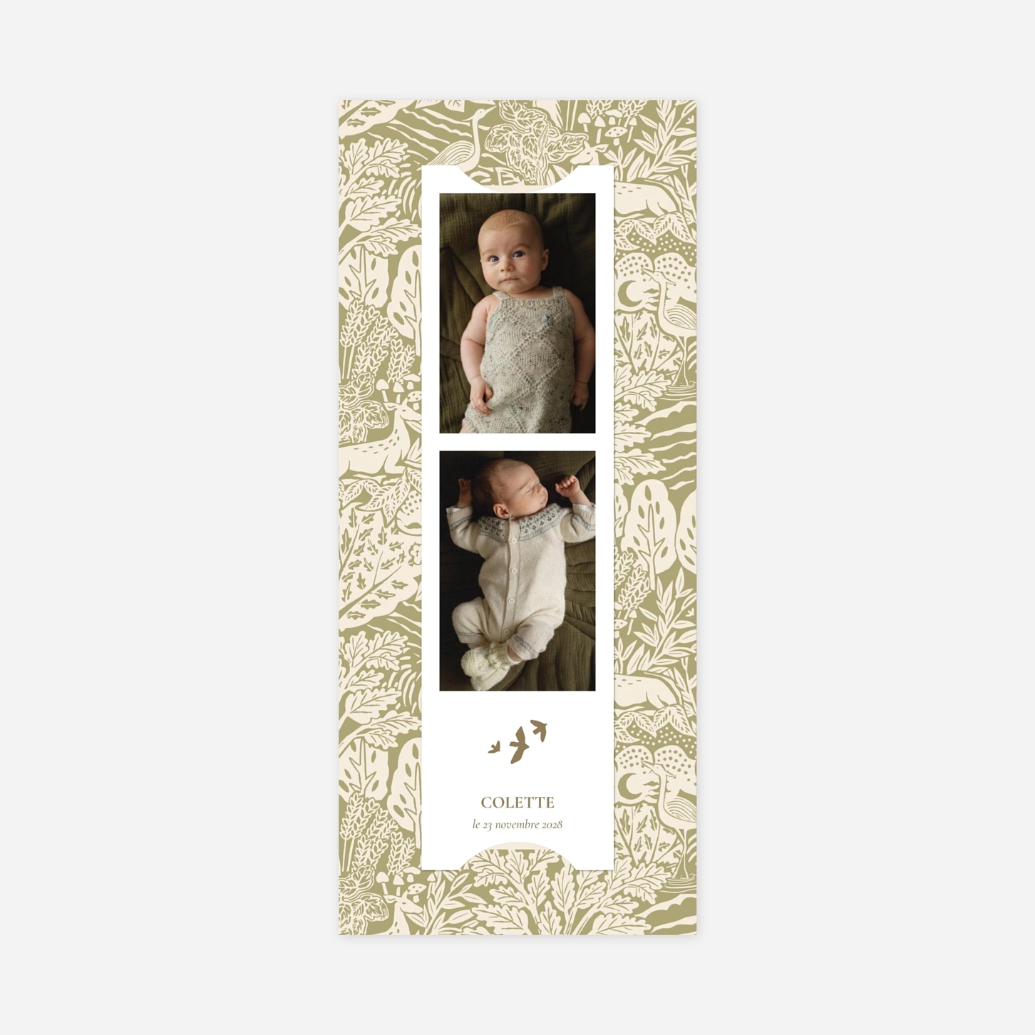 Faire-part naissance Bosquet