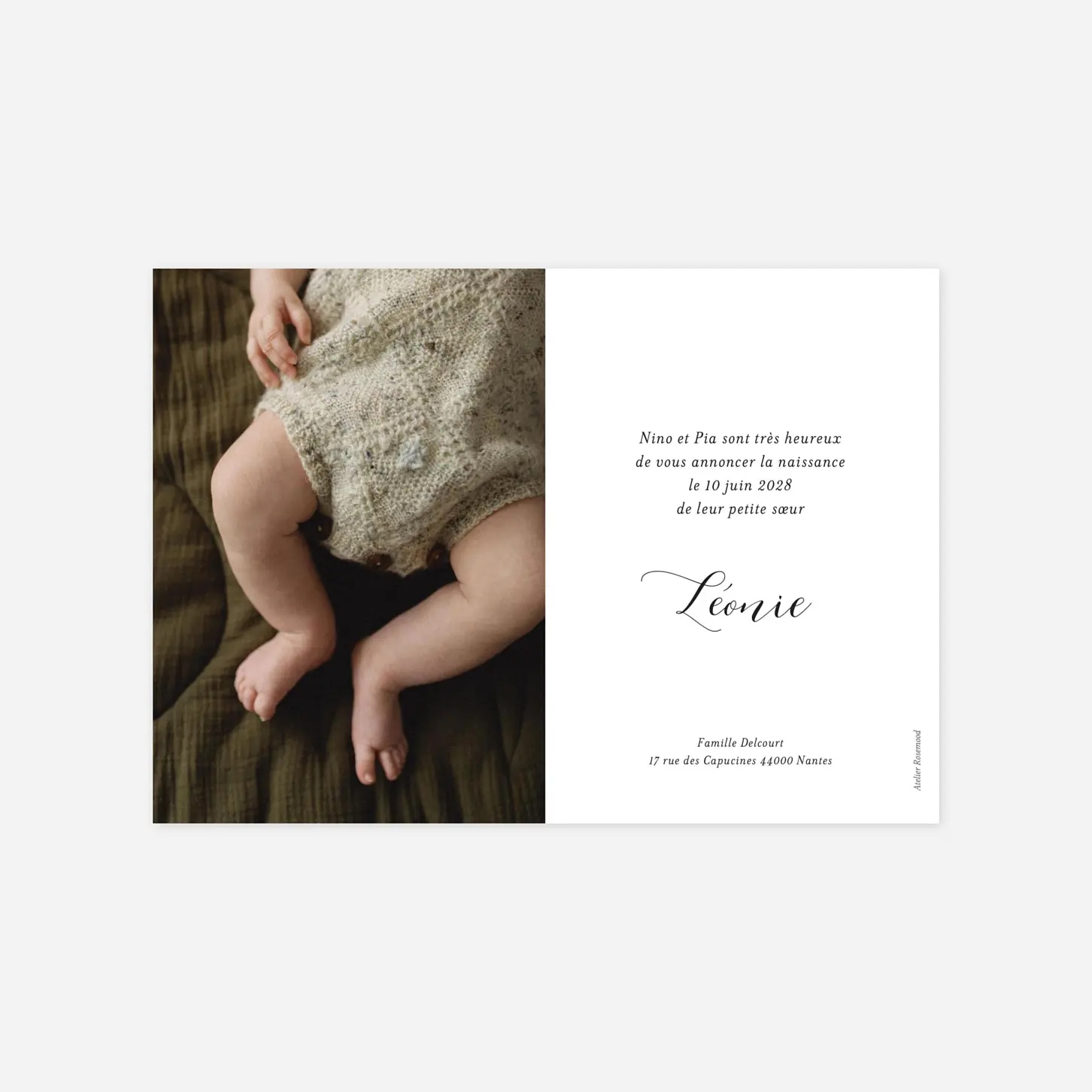 Faire-part naissance Bouture