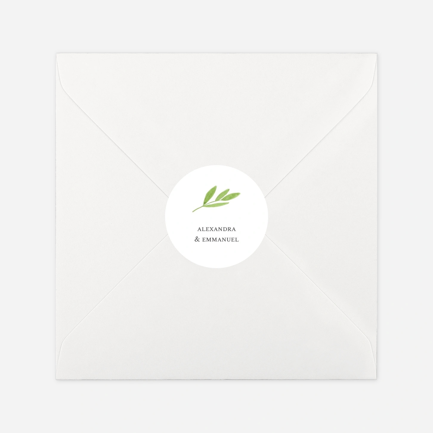 Étiquette cadeau mariage Bucolique