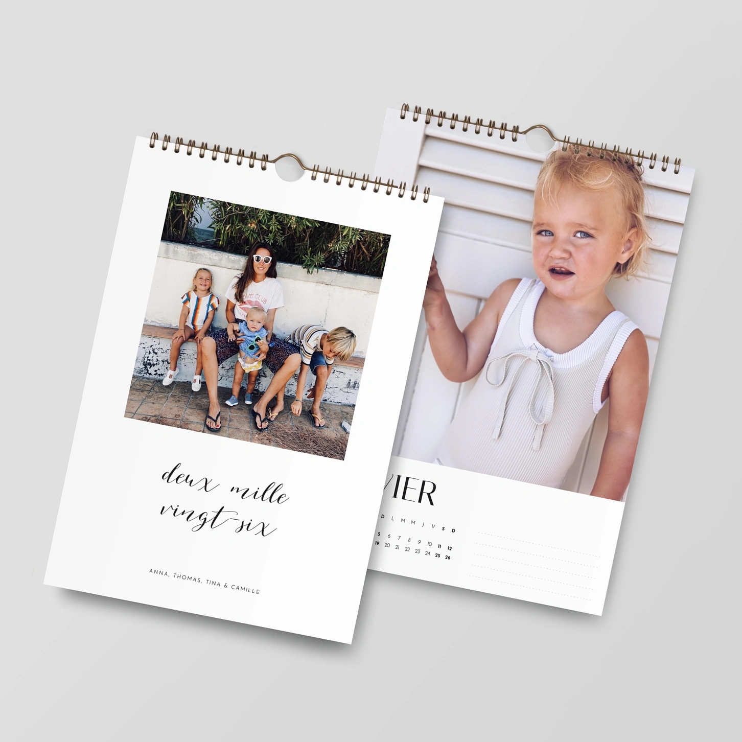 Calendrier mural Calligraphie