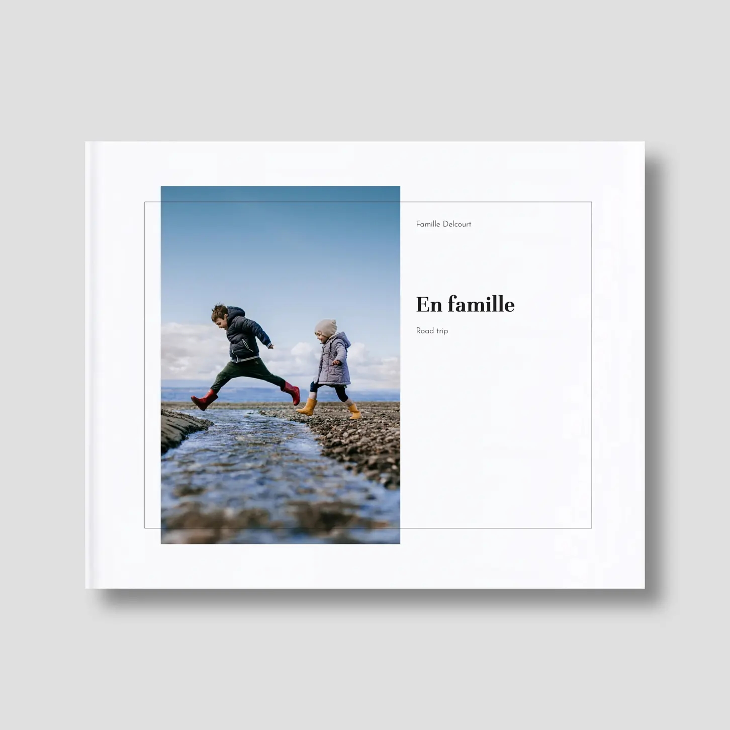 Album photo ouverture à plat Cadre moderne