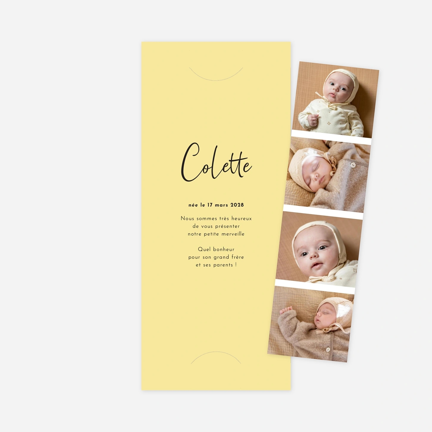 Faire-part naissance Candeur