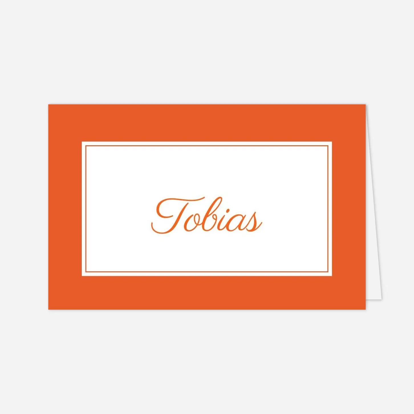 Marque-place mariage Carré chic