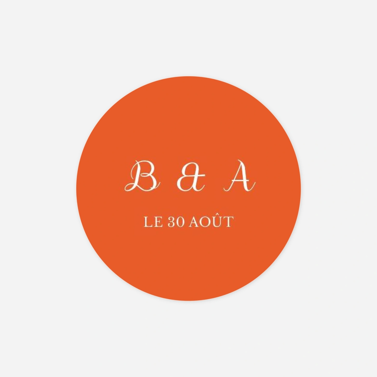 Stickers mariage Carré chic