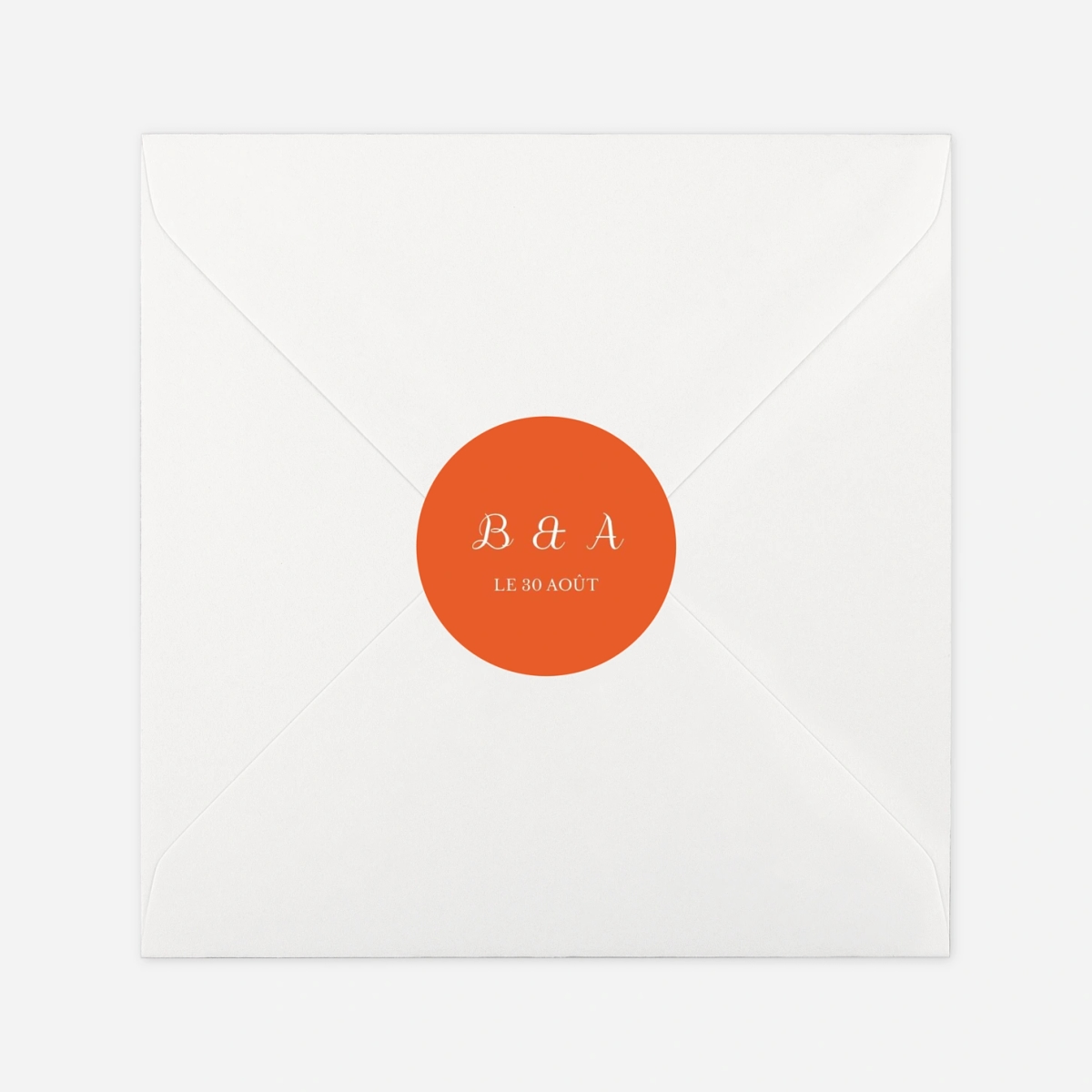 Stickers mariage Carré chic