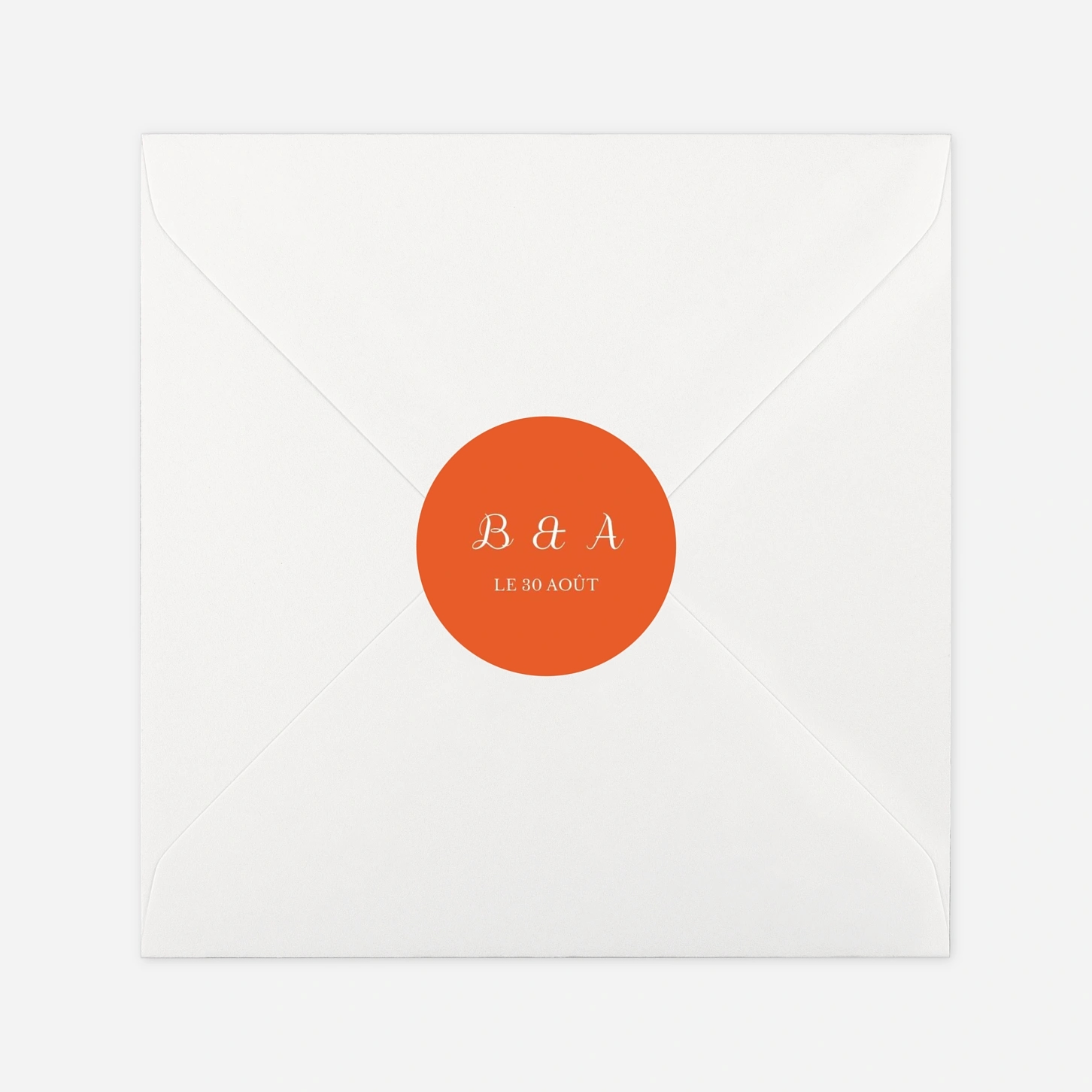 Stickers mariage Carré chic