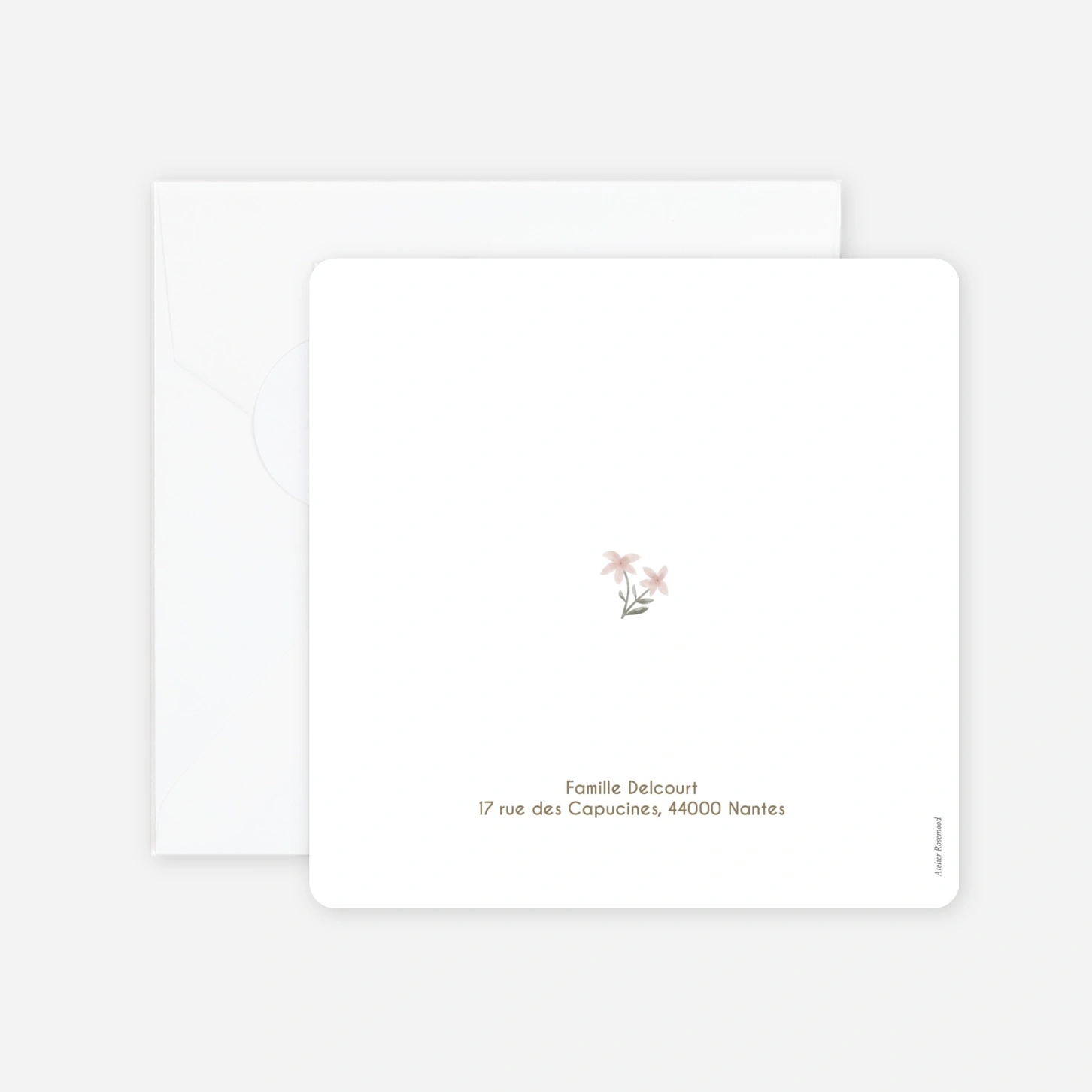 Faire-part baptême Douce clairière