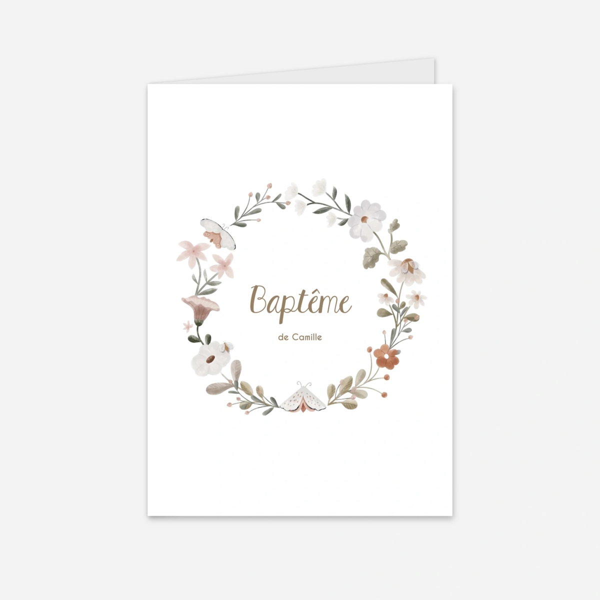 Livret de messe baptême Douce clairière