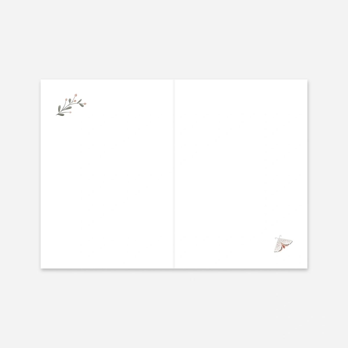 Livret de messe baptême Douce clairière