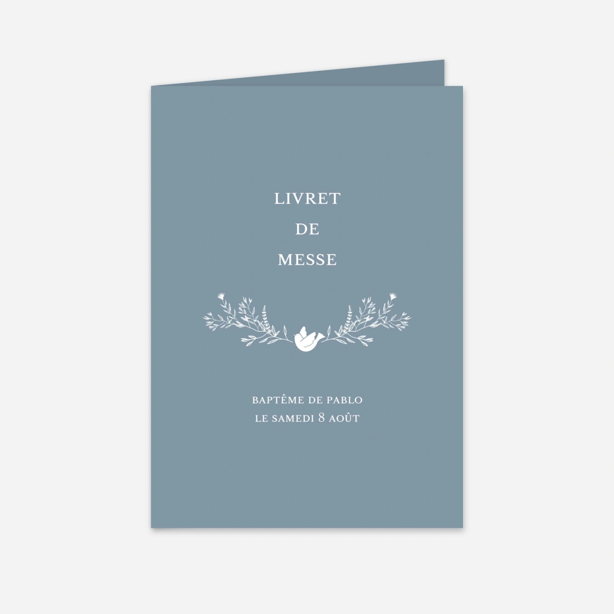 Livret de messe baptême Couronne céleste